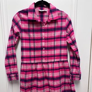 Vineyard Vines Pink and Purple PlaidDress Girls Size 12
